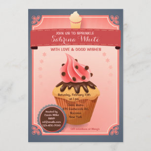 Chocolate Sprinkles Bridal Shower Invitation