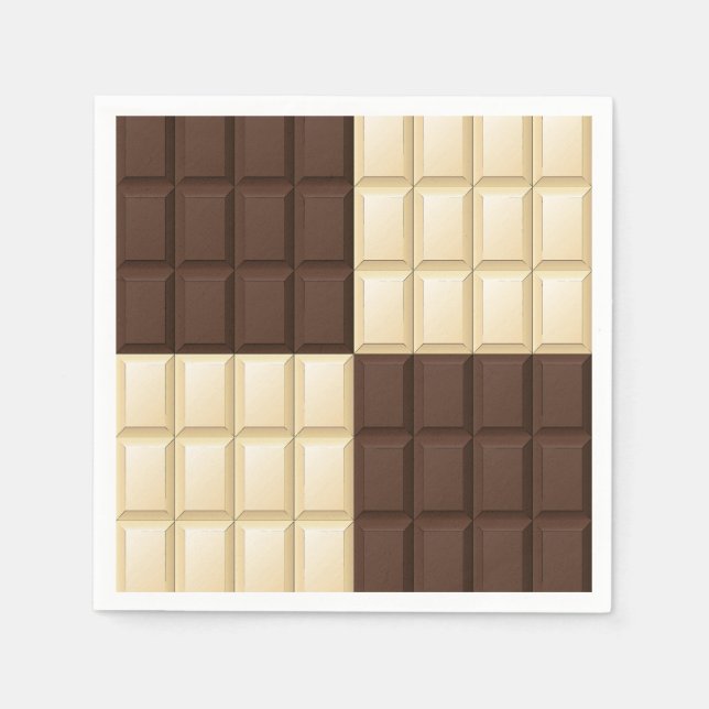 Chocolate Square Delight Napkin (Front)