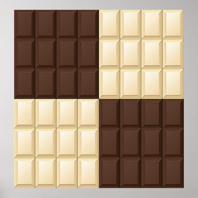Chocolate Square Delight Poster (Front)