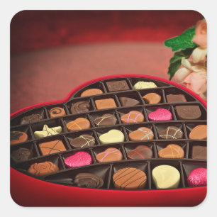 Chocolate  square sticker