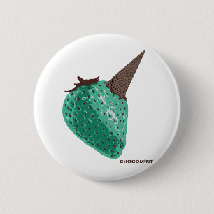 Chocolate_Strawberry 6 Cm Round Badge