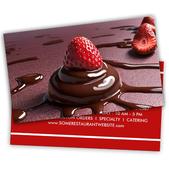 chocolate strawberry dessert loyalty card (Creator Uploaded)