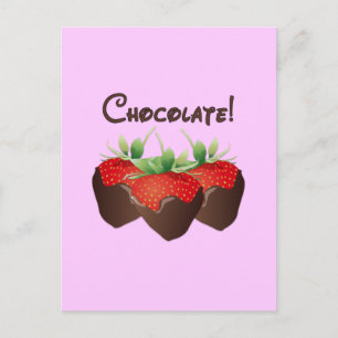 Chocolate Strawberry Postcard