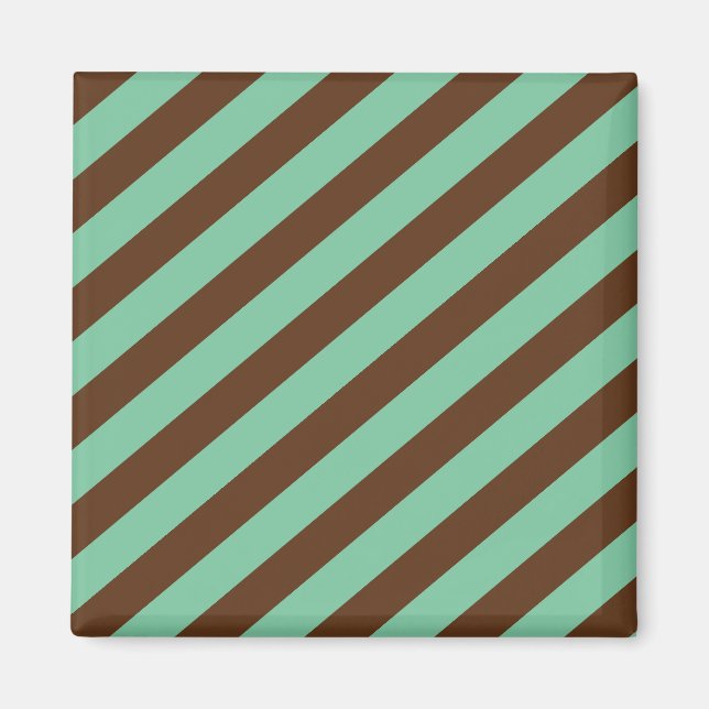 Chocolate Striped Necktie Magnet (Front)