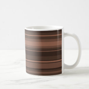 Chocolate stripes coffee mug