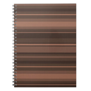 Chocolate stripes notebook