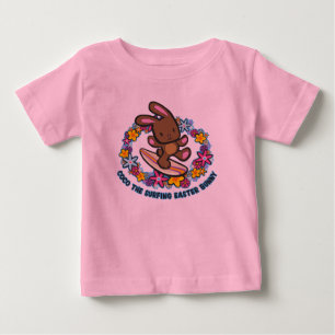 Chocolate Surfing  Easter Bunny Infant Tees