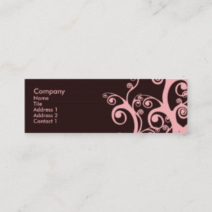 Chocolate Swirls Mini Business Card
