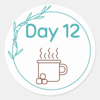 Chocolate Tasting Kit Day 12 Classic Round Sticker
