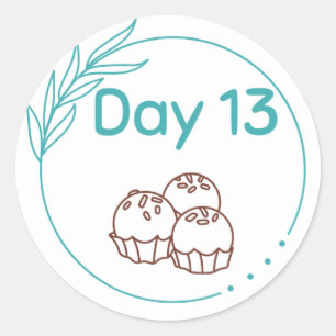 Chocolate Tasting Kit Day 13 Classic Round Sticker