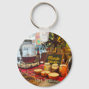 Chocolate Tea in Lima, Peru on a keychain
