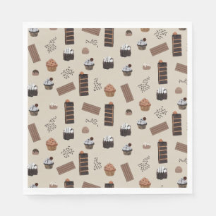 Chocolate Theme Pattern Napkin