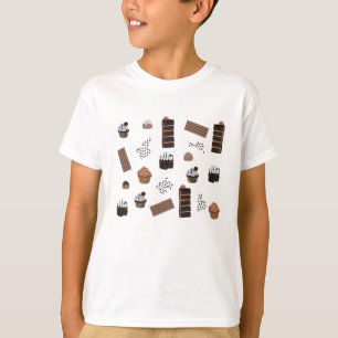 Chocolate Theme Pattern T-Shirt