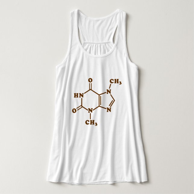 Chocolate Theobromine Molecular Chemical Formula Singlet (Design Front)