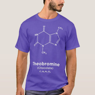 Chocolate Theobromine Molecule  T-Shirt