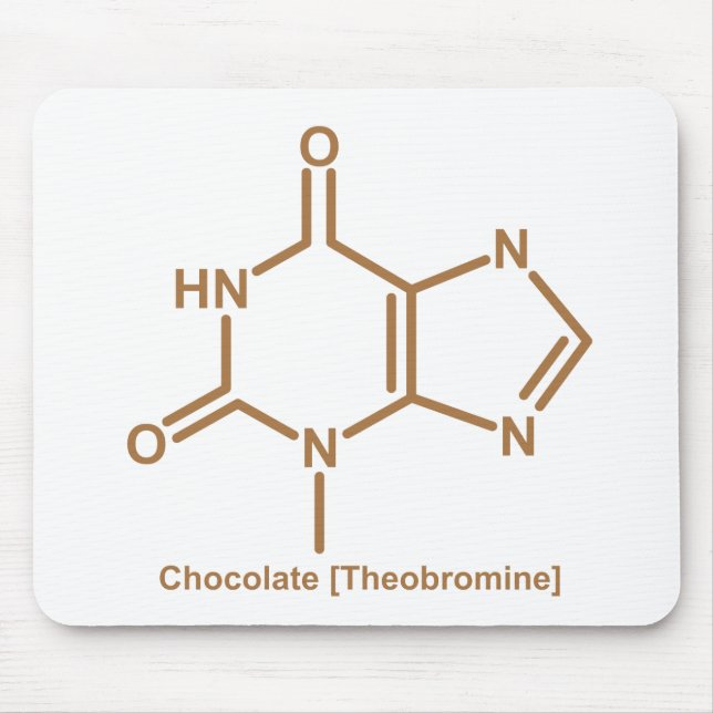 Chocolate theobromine mouse pad (Front)