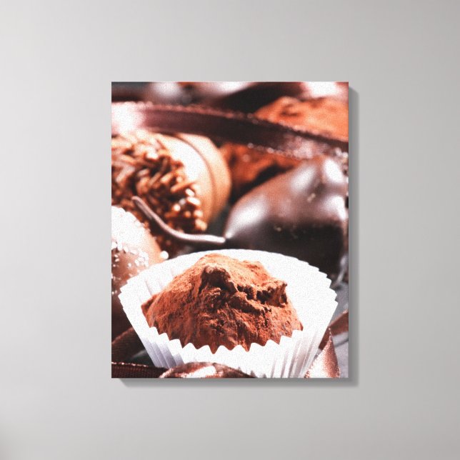 Chocolate truffles canvas print (Front)