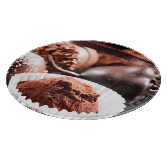 Chocolate truffles cutting board (Corner)