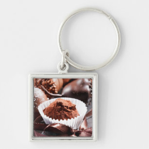Chocolate truffles key ring