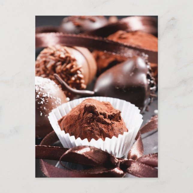 Chocolate truffles postcard (Front)