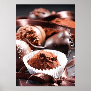 Chocolate truffles poster