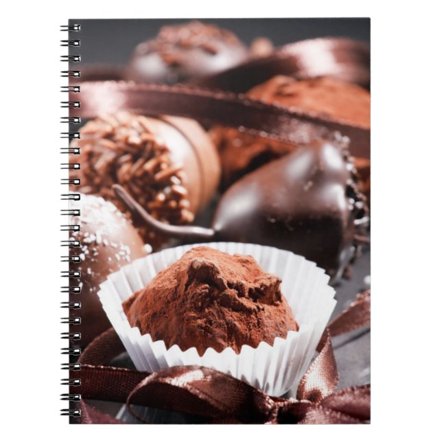 Chocolate truffles spiral notebook (Front)