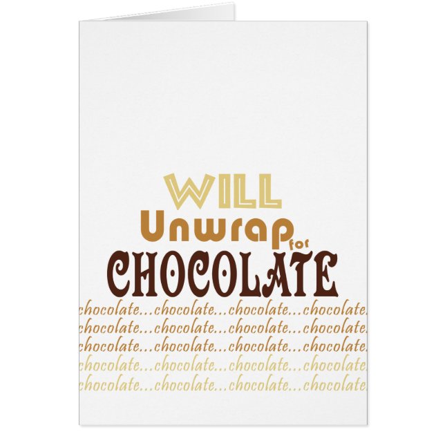 Chocolate Unwrap (Front)