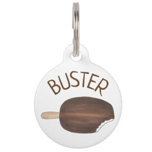 Chocolate Vanilla Ice Cream Bar Popsicle Foodie Pet Tag