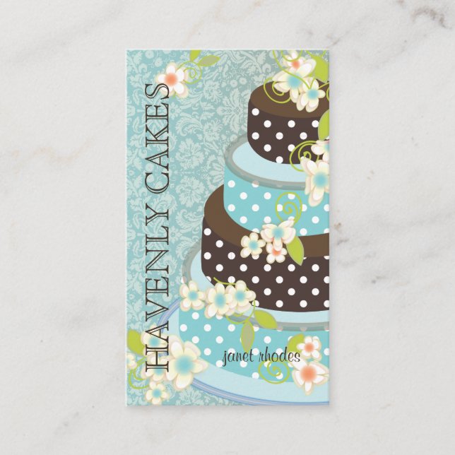Chocolate Wedding Cake/Bakery/pâtisserie Business Card (Front)