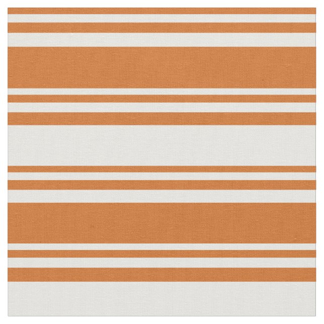 Chocolate & White Coloured Stripes Pattern Fabric (Close Up)