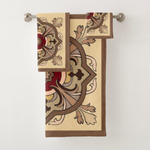 Chocolate Wine Bath Towel Set