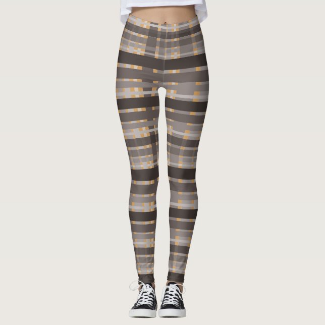 Chocolate With A Pinch Of Orange Leggings (Front)