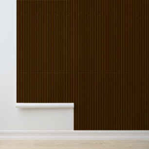 Chocolate with Lime Pinstripes Wallpaper