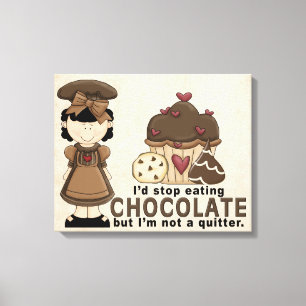 Chocolate Wrapped Canvas