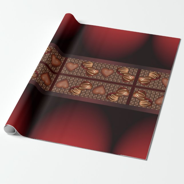 Chocolate Wrapping Paper (Unrolled)