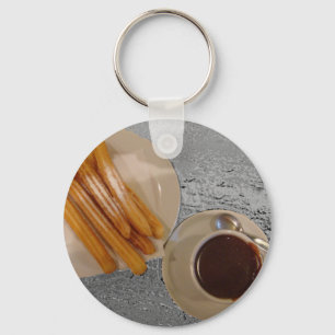 Chocolate y Churros Key Ring