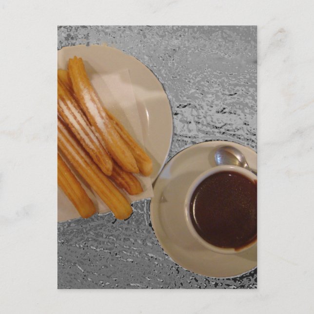 Chocolate y Churros Postcard (Front)