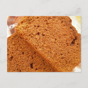 Chocolate zucchini bread postcard