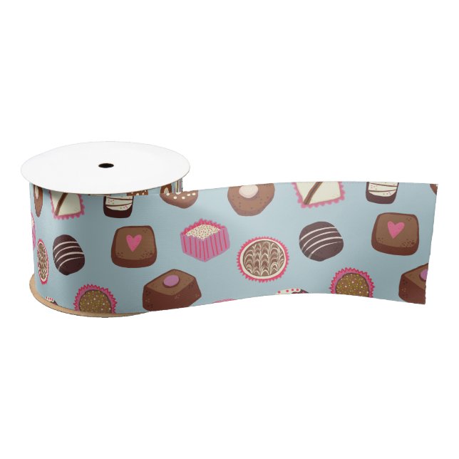 Chocolates and Candy Satin Ribbon (Spool)