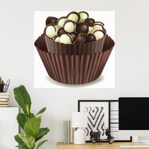 Chocolates in a Chocolate Cup Poster