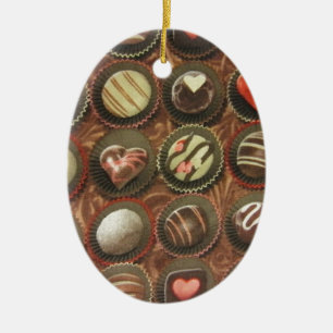 Chocolates & Truffles Ceramic Tree Decoration