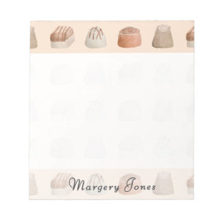 Chocolates Watercolor Custom Notepad