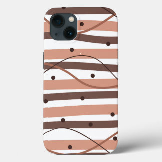 Chocolatey Stripes iPhone 13 Case