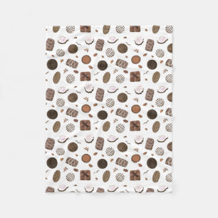 Chocolatier Chocolate Candies Fleece Blanket