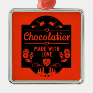 Chocolatier Maker Metal Tree Decoration