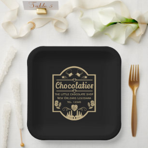 Chocolatier Maker Paper Plate