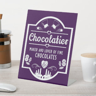 Chocolatier Maker Pedestal Sign