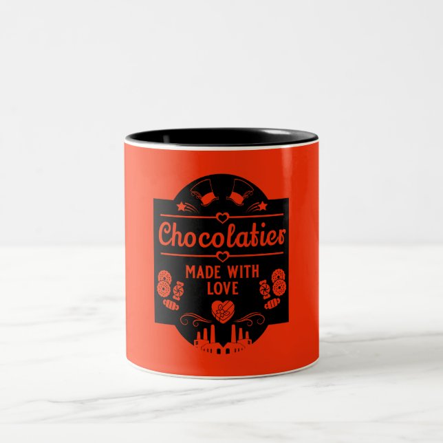 Chocolatier Maker Two-Tone Coffee Mug (Center)