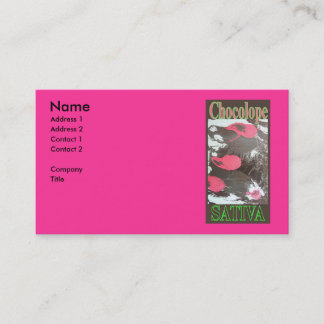 CHOCOLOPE SATIVA BUSINESS CARD