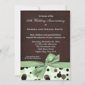 ChocoMint Wedding Anniversary Invitation